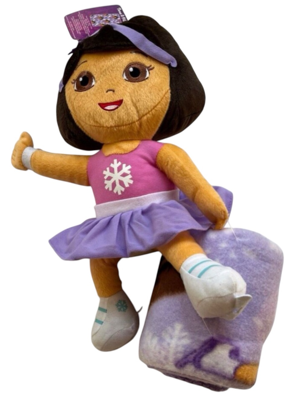 Dora the Explorer Sparkly Hugs Pillow Set NWT Plush Kids Polyester